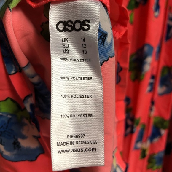 Asos Pleated Midi Skirt in Floral Print - Picture 9 of 10